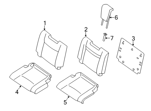 2020 Nissan Rogue Third Row Seats Diagram 1