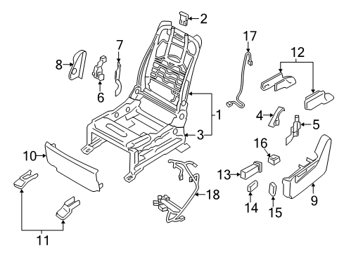 2020 Nissan Armada Lumbar Control Seats Diagram 1