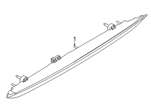 2021 Nissan Rogue High Mount Lamps Diagram