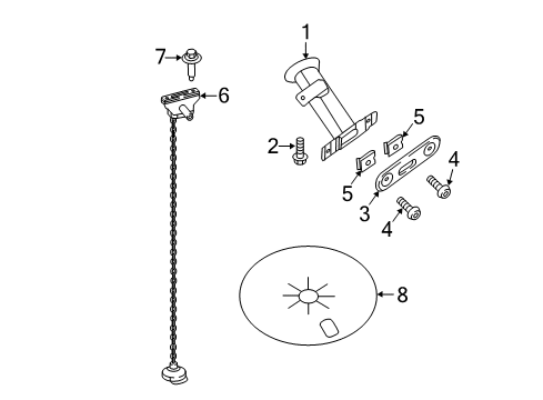 2021 Nissan Titan Spare Tire Carrier Diagram