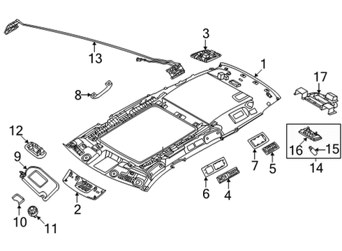 2022 Nissan Pathfinder Bulbs Diagram 6