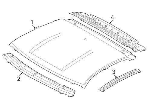 2023 Nissan Z Roof & Components Diagram