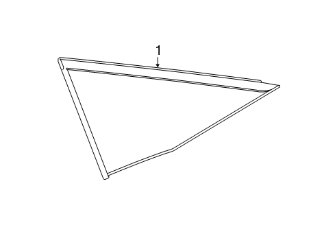 2021 Nissan Murano Glass & Hardware - Quarter Panel Diagram