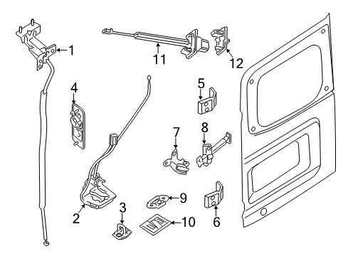 2021 Nissan NV 3500 Cargo Door Diagram 3