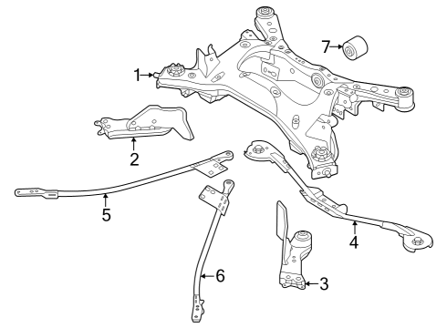 2023 Nissan Z Suspension Mounting - Rear Diagram