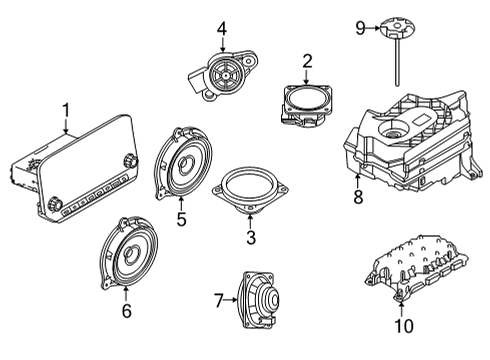 2022 Nissan Pathfinder AMP PRE MAIN Diagram for 28061-6TA3B