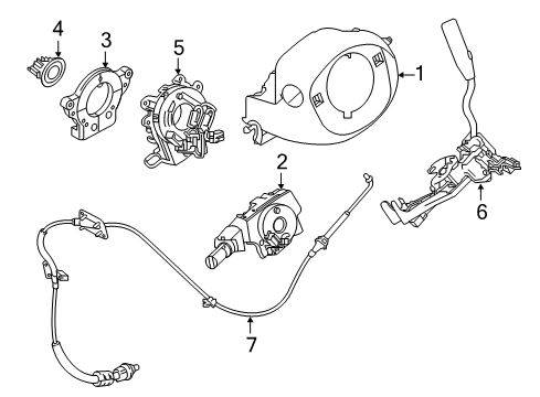 2018 Nissan Titan Device Assy-Transmission Control Diagram for 34101-EZ20C