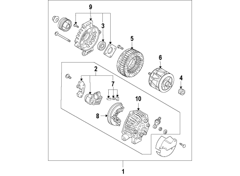 2021 Nissan Sentra Alternator Diagram 1