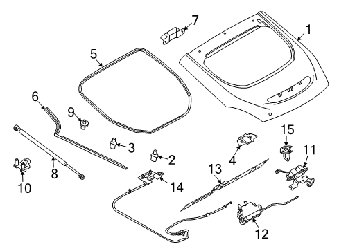 2020 Nissan 370Z Lift Gate Diagram