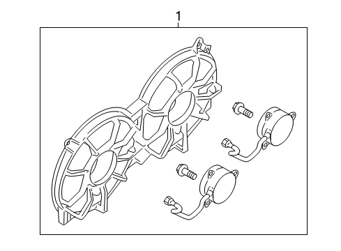 2020 Nissan Maxima Cooling System, Radiator, Water Pump, Cooling Fan Diagram 1