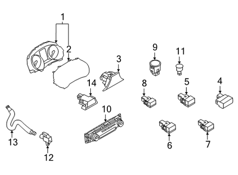 2021 Nissan Sentra Sunroof Diagram 1