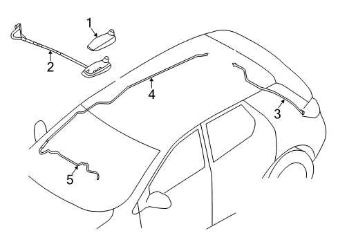 2021 Nissan Murano Antenna & Radio Diagram