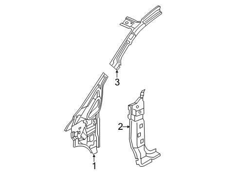 2020 Nissan NV Hinge Pillar Diagram