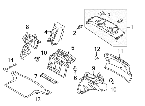 2020 Nissan GT-R Trunk Diagram 2