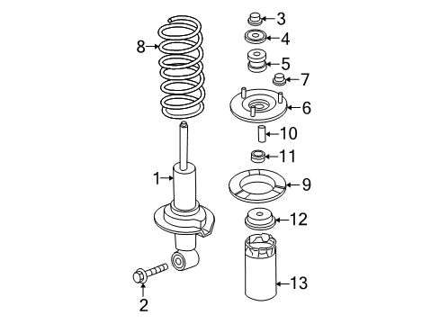 2020 Nissan Frontier Struts & Components - Front Diagram 2