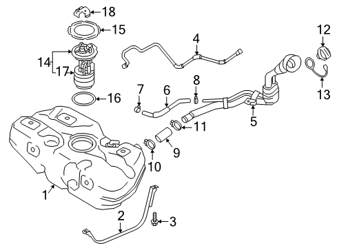 2021 Nissan Kicks Fuel Supply Diagram