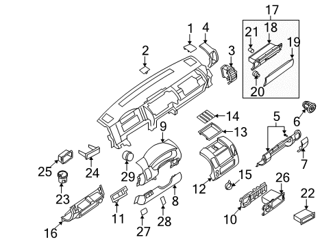 Lid-Fuse Block Diagram for 68964-9BT0D