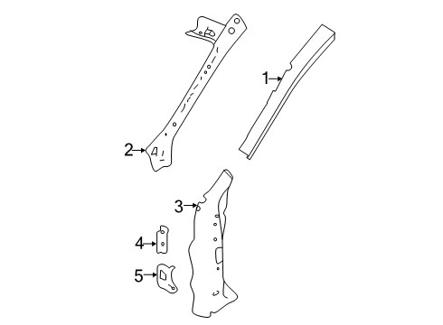 2021 Nissan Altima Hinge Pillar Diagram