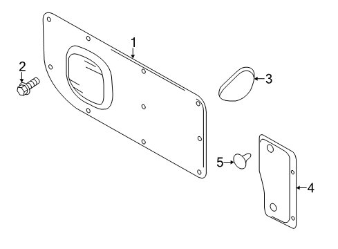 2020 Nissan NV Interior Trim - Side Panel Diagram