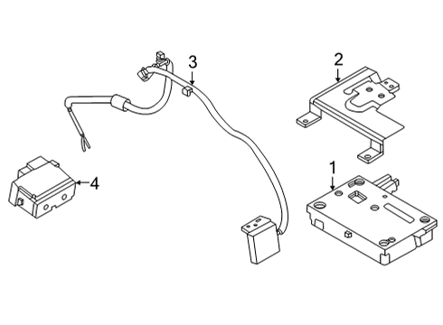 2023 Nissan Pathfinder Communication System Components Diagram