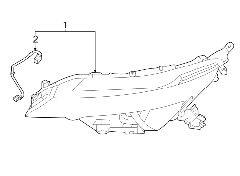 2023 Nissan ARIYA Headlamps Diagram 1