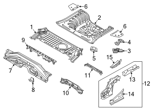 Board Assembly - Rear Floor Diagram for G4510-1HMMA