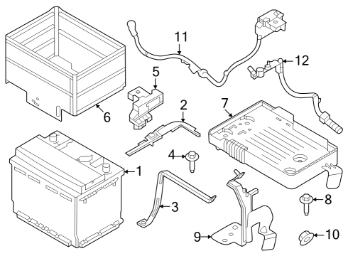 2024 Nissan Sentra CABLE ASSY-BATTERY EARTH Diagram for 24083-6LY0A