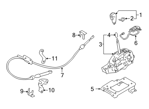 2020 Nissan Armada Center Console Diagram 3