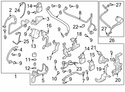 2023 Nissan ARIYA SENSOR ASSY-AMBIENT Diagram for 27700-5MP1A