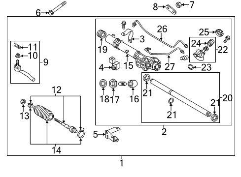 Gear & Linkage Diagram for 49001-1LA2B