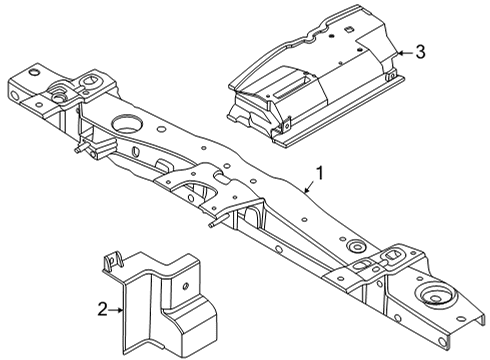 2021 Nissan Versa Radiator Support, Splash Shields Diagram