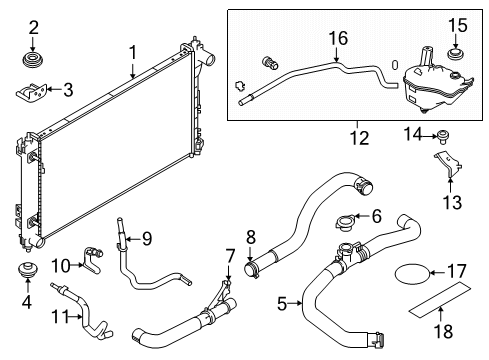 2021 Nissan Altima Radiator & Components Diagram 2