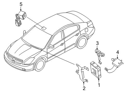 Antenna Assy-Telephone Diagram for 28212-9DL0A