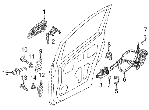 2021 Nissan NV Front Door Diagram 2