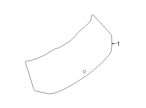 2020 Nissan Rogue Glass - Lift Gate Diagram