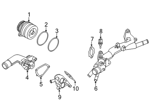 2023 Nissan Pathfinder Water Pump Diagram