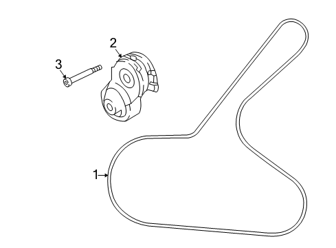 2022 Nissan Rogue Sport Belts & Pulleys Diagram