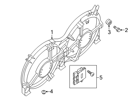 2020 Nissan Pathfinder Cooling System, Radiator, Water Pump, Cooling Fan Diagram 1