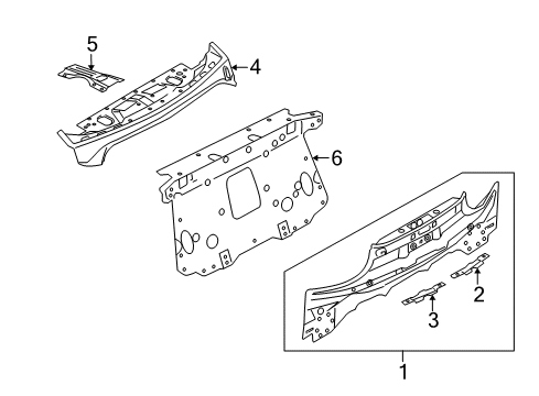 2020 Nissan GT-R Rear Body Diagram