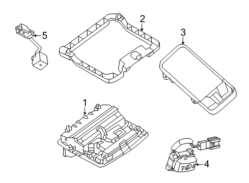 2020 Nissan Rogue Overhead Console Diagram