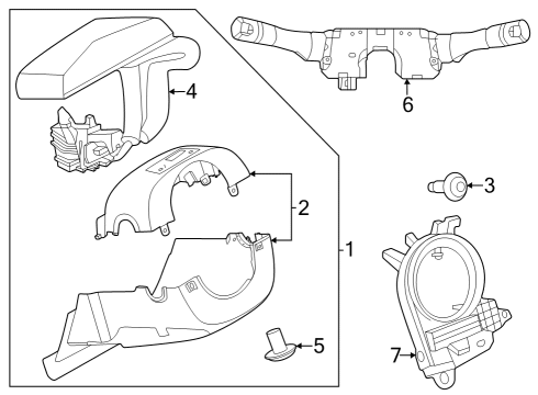 2023 Nissan ARIYA Switches Diagram 1