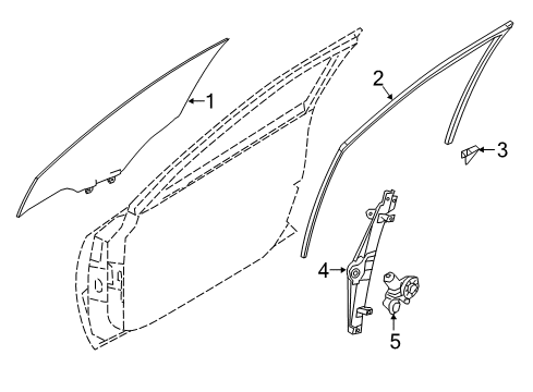 2020 Nissan Maxima Front Door Diagram 1