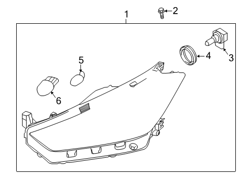 2020 Nissan Kicks Headlamp Components Diagram 2