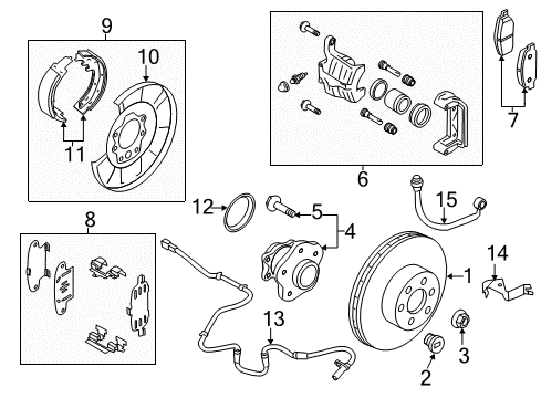 2021 Nissan Murano Rear Brakes Diagram 1