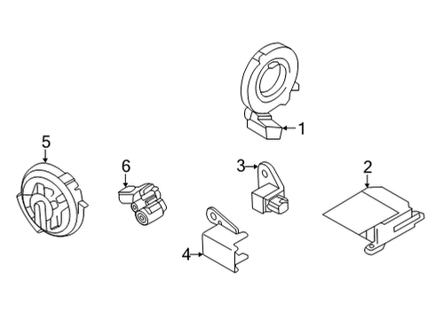 Sensor-Side Air Bag,Center Diagram for 98820-9ES9A