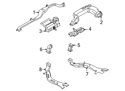 2023 Nissan Pathfinder Ducts Diagram 1