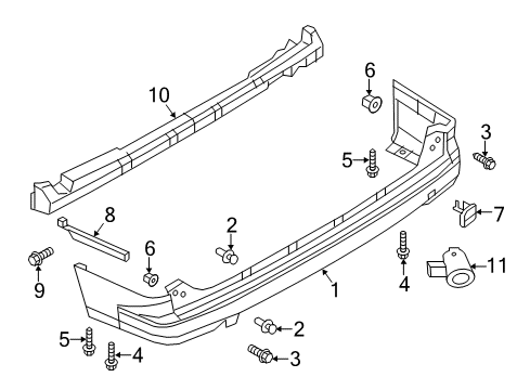 2020 Nissan NV Parking Aid Diagram 2