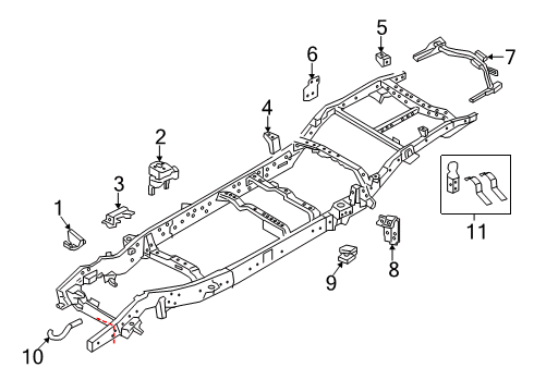 2020 Nissan Titan Frame & Components Diagram 2