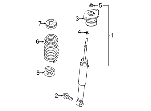 2021 Nissan Sentra Shocks & Components - Rear Diagram