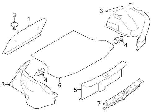 2021 Nissan Versa Interior Trim - Rear Body Diagram 2